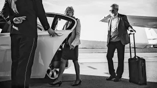 Airport Pick-up Limousine Service (white limo)